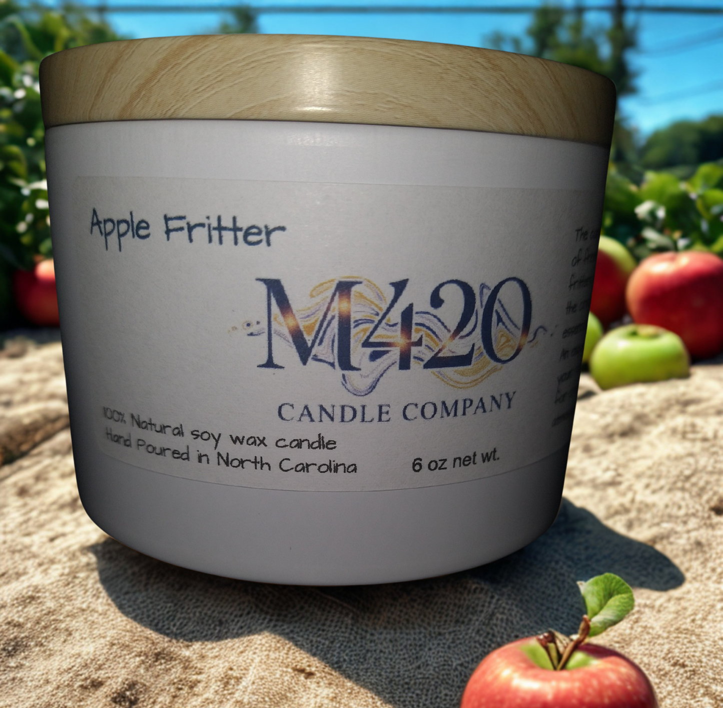 Apple Fritter Candle (No Flame) 6oz.