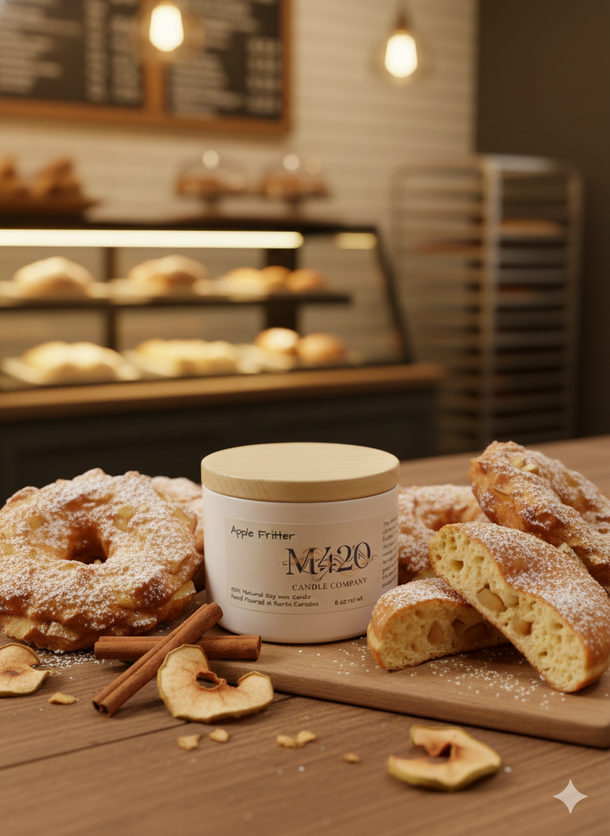 Apple Fritter Candle (No Flame) 6oz.